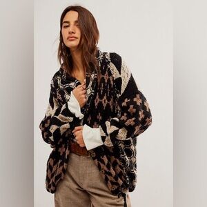 Free People Bright Optimistic Cardi Size Small